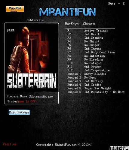 地下设施十七项修改器