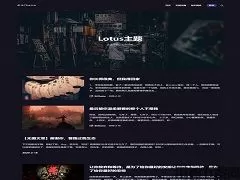 WordPress暗黑主题自媒体博客网站源码 v1.0