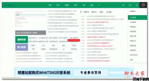 whatsns php开源问答系统 v4.0
