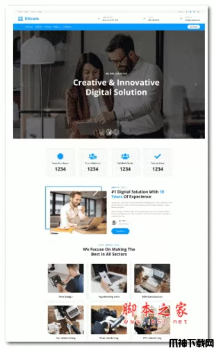 DM建站系统商务营销服务机构网站模板 v1.2