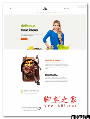 DM建站系统健康营养美食宣传网站模板 v1.2