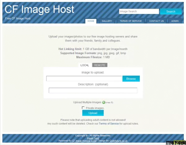 CF image host(图片上传存储管理系统)中文汉化版 v1.6.6