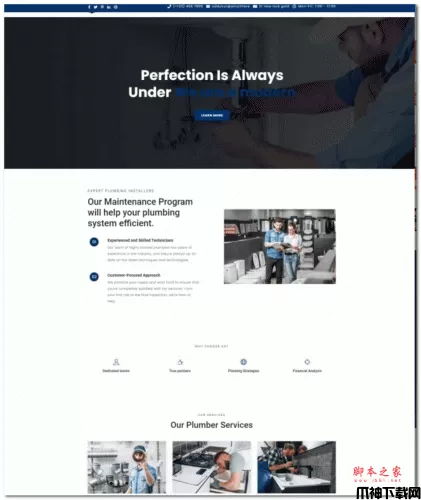 wordpress商业计划服务公司HTML5网站模板 v1.2