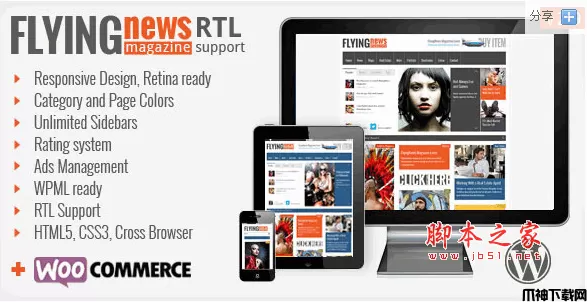 FlyingNews 新闻杂志 wordpress主题 php版 v3.4.5