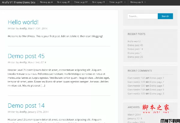 Arefly WordPress主题 v1.0