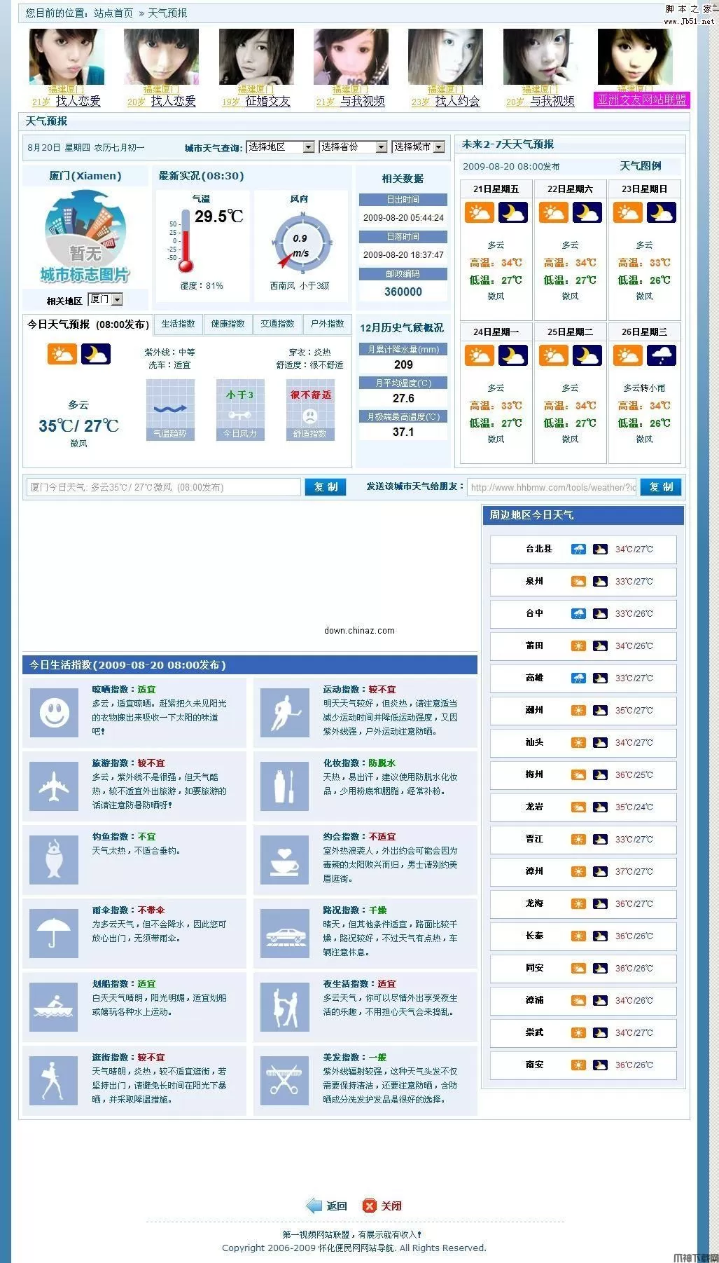 PHP版114la天气小偷 v1.0 Build 090819
