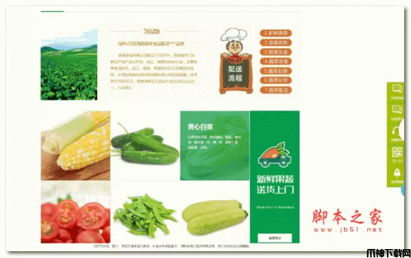 农业蔬菜配送食品类网站模板(带手机版) v1.4.2