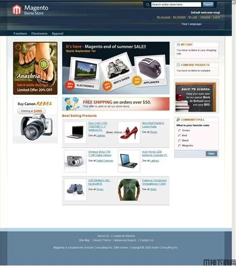 PHP magento开源电子商务平台 v2.2 正式版