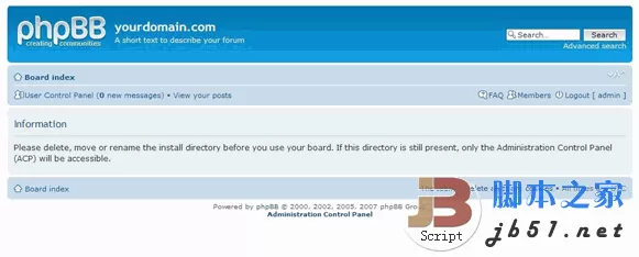 php论坛系统 PHPBB v3.0.7 PL1