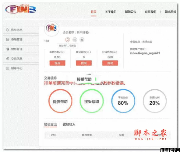 MMM金融互助系统源码 php版 v3.0