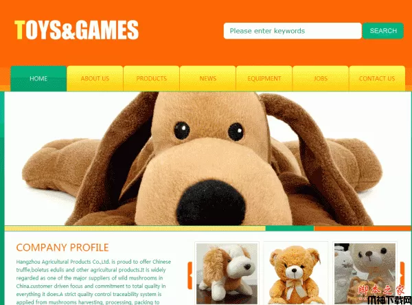 php玩具公司网站源码(英文版) v1.0