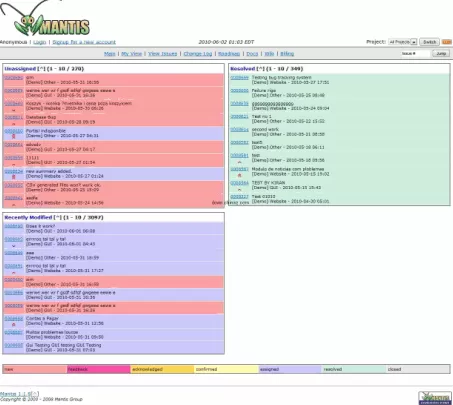 MantisBT 开源缺陷跟踪系统 php版 v2.7.0 多国语言版