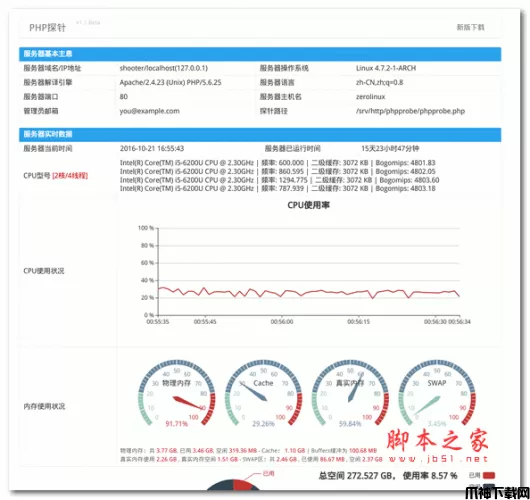 phpprobe探针 v1.4.1