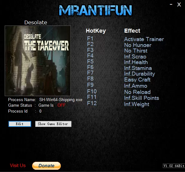 荒无人烟多项修改器下载