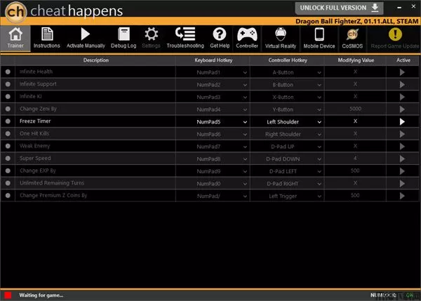 龙珠斗士Z多项修改器下载