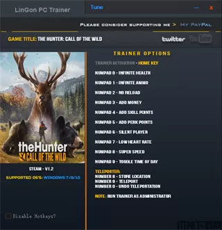 猎人野性的呼唤修改器免费下载
