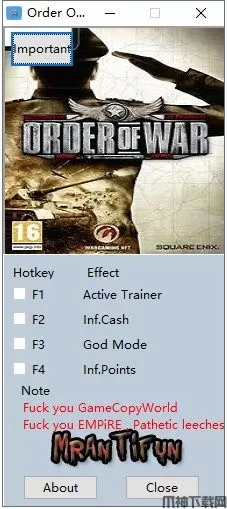 战争命令(Order of War)修改器下载