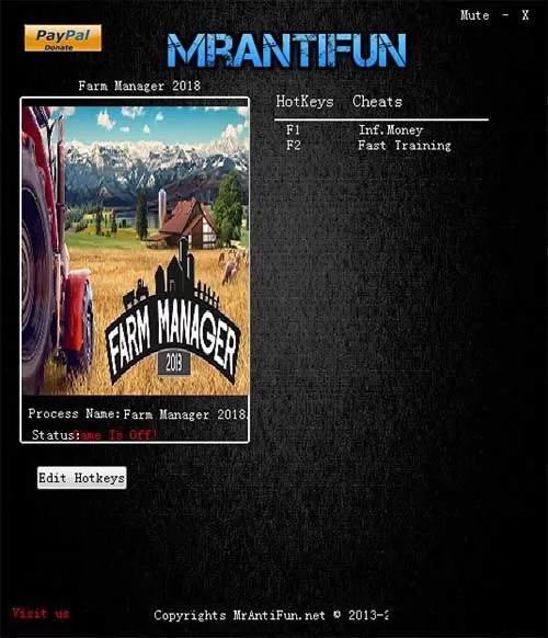 农场经理2018修改器