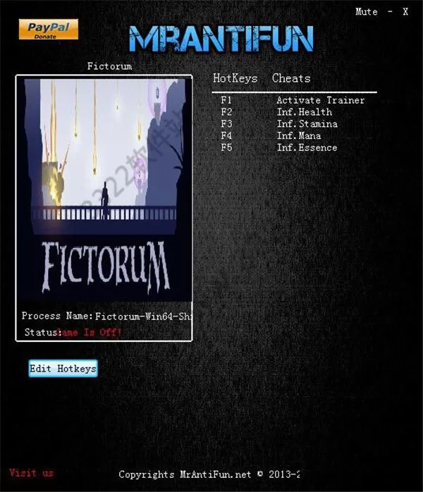 Fictorum四项修改器