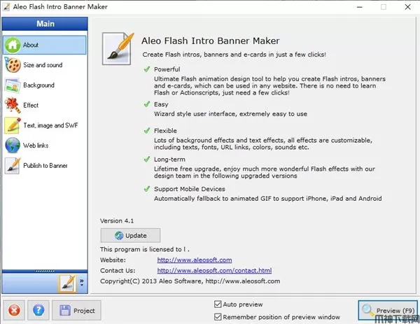 Aleo Flash Intro Banner Maker下载